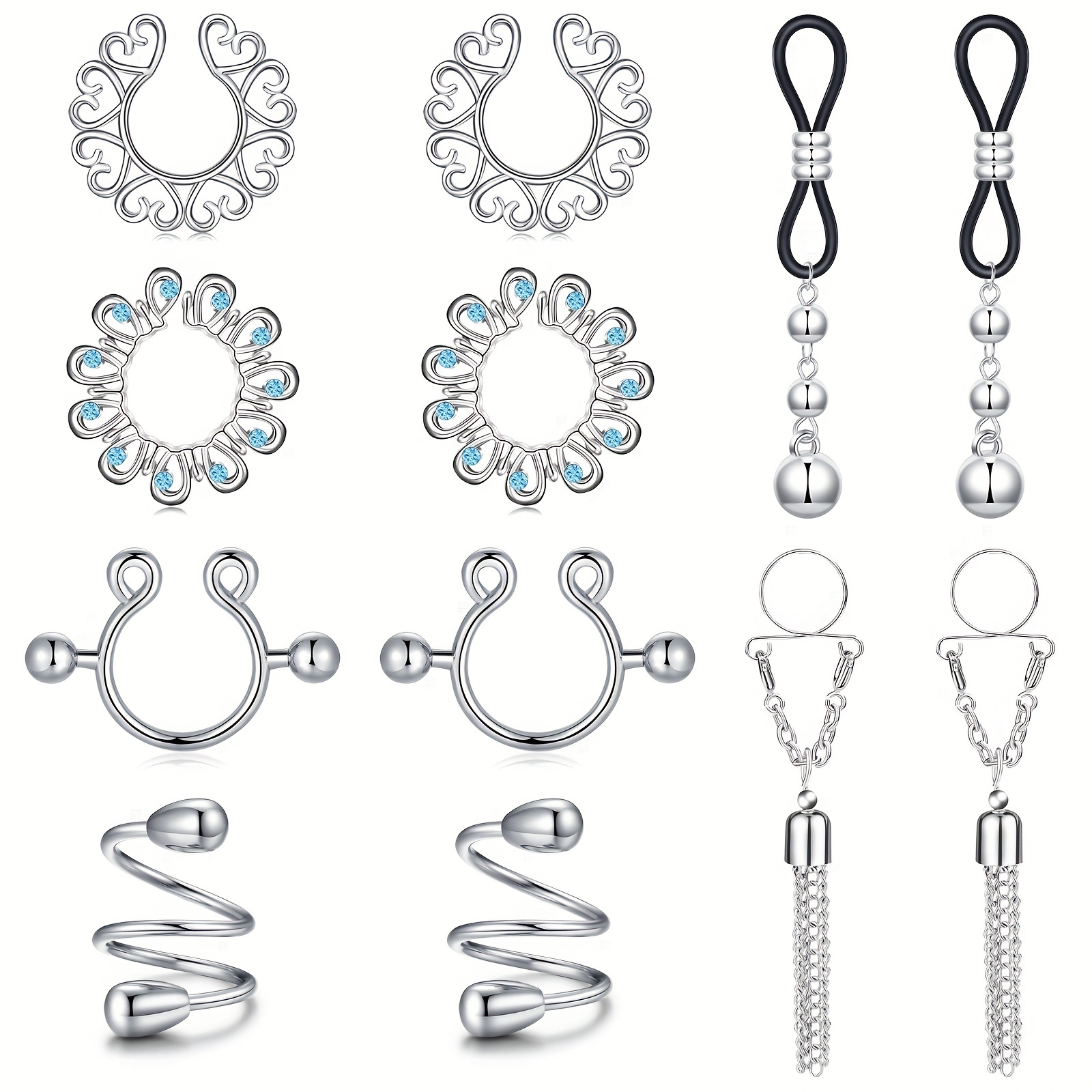 Stainless Steel Nipple Ring Cute and New Styles Body Piercing