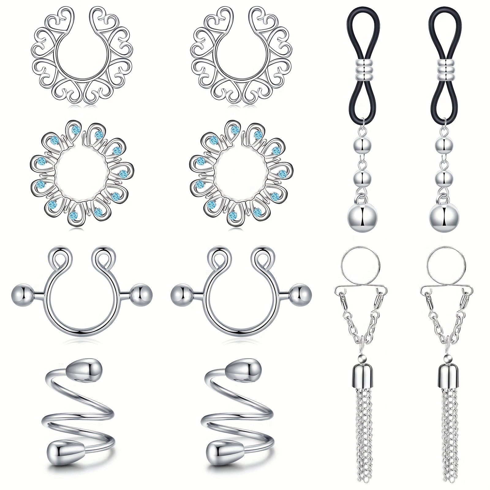 Nipple Ring Stainless Steel Body Piercing Ornaments - Temu Germany