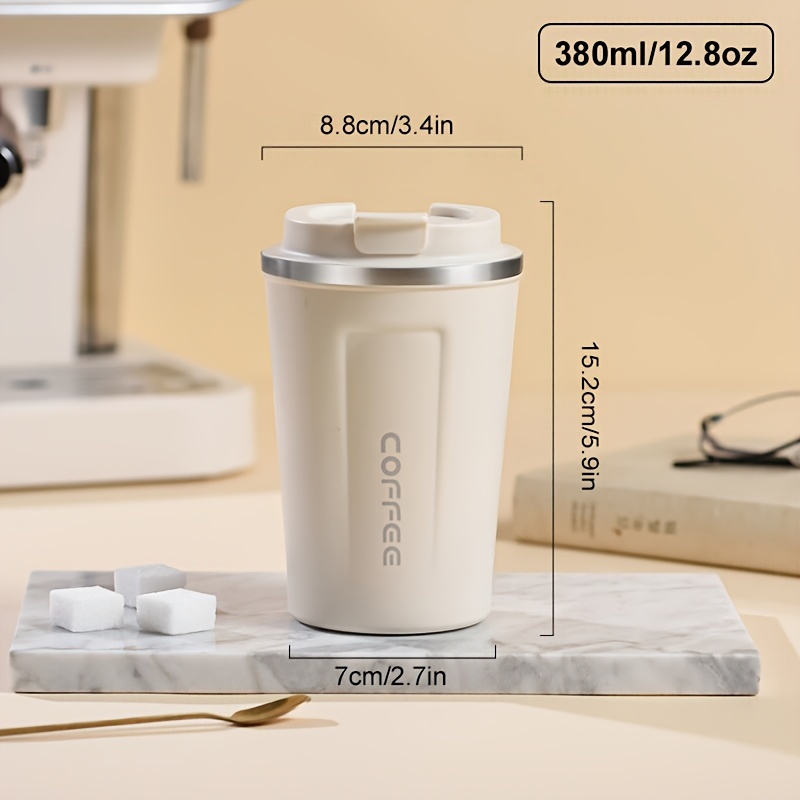 1pc 510ml Double-layer 304 Stainless Steel Insulated Vacuum Cup, Portable  Leak-proof Coffee Mug Water Bottle For Travel, School And Office Use