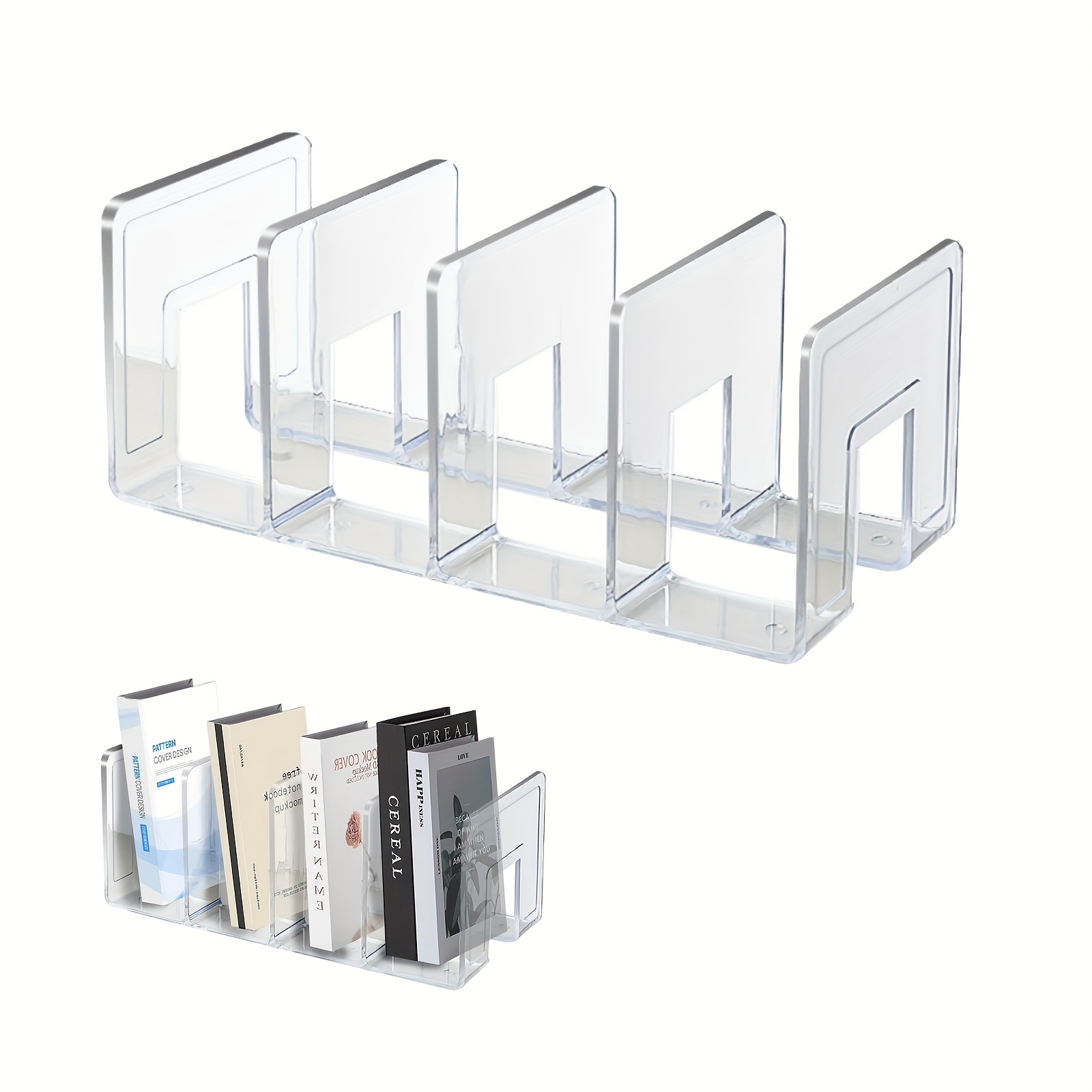 Clear Acrylic Purse/handbag/desk File Organizer Mesh Divider Temu