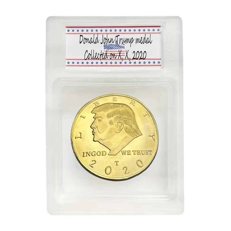 5PCS 4cm espositore per monete in acrilico scatola trasparente scatola di  protezione per medaglie Commemorative scatola di protezione per monete