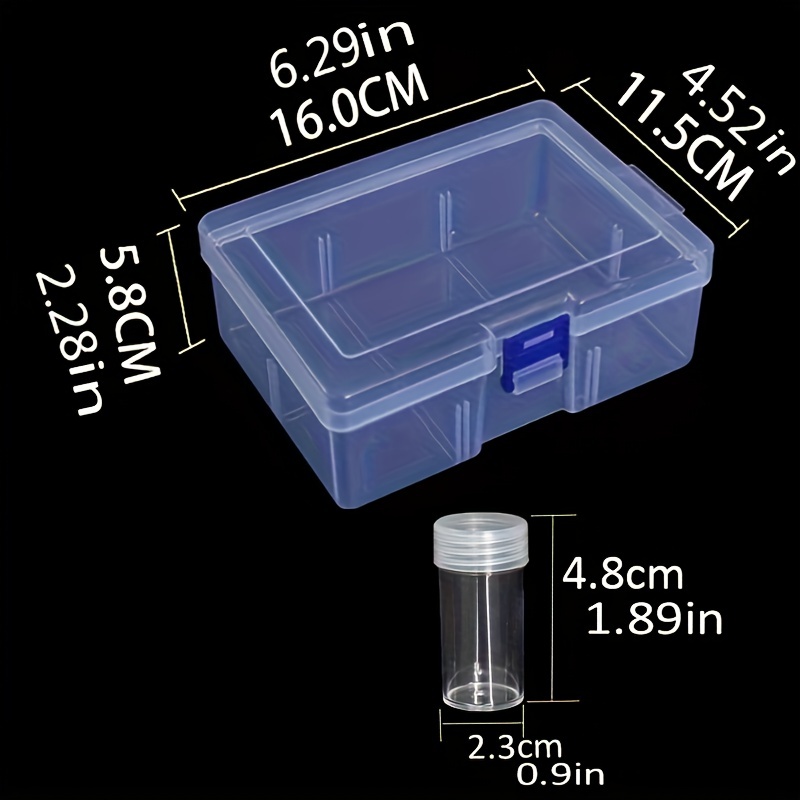 24/60 Grid Diamond Painting Storage Box Round Bottles Drill Beads Holder  Case