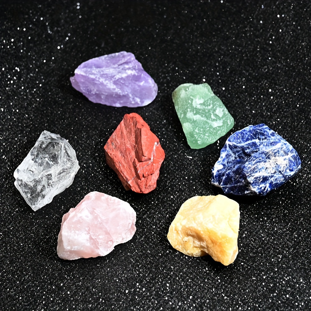 Natural 7 Crystal Mineral Set for Beginners