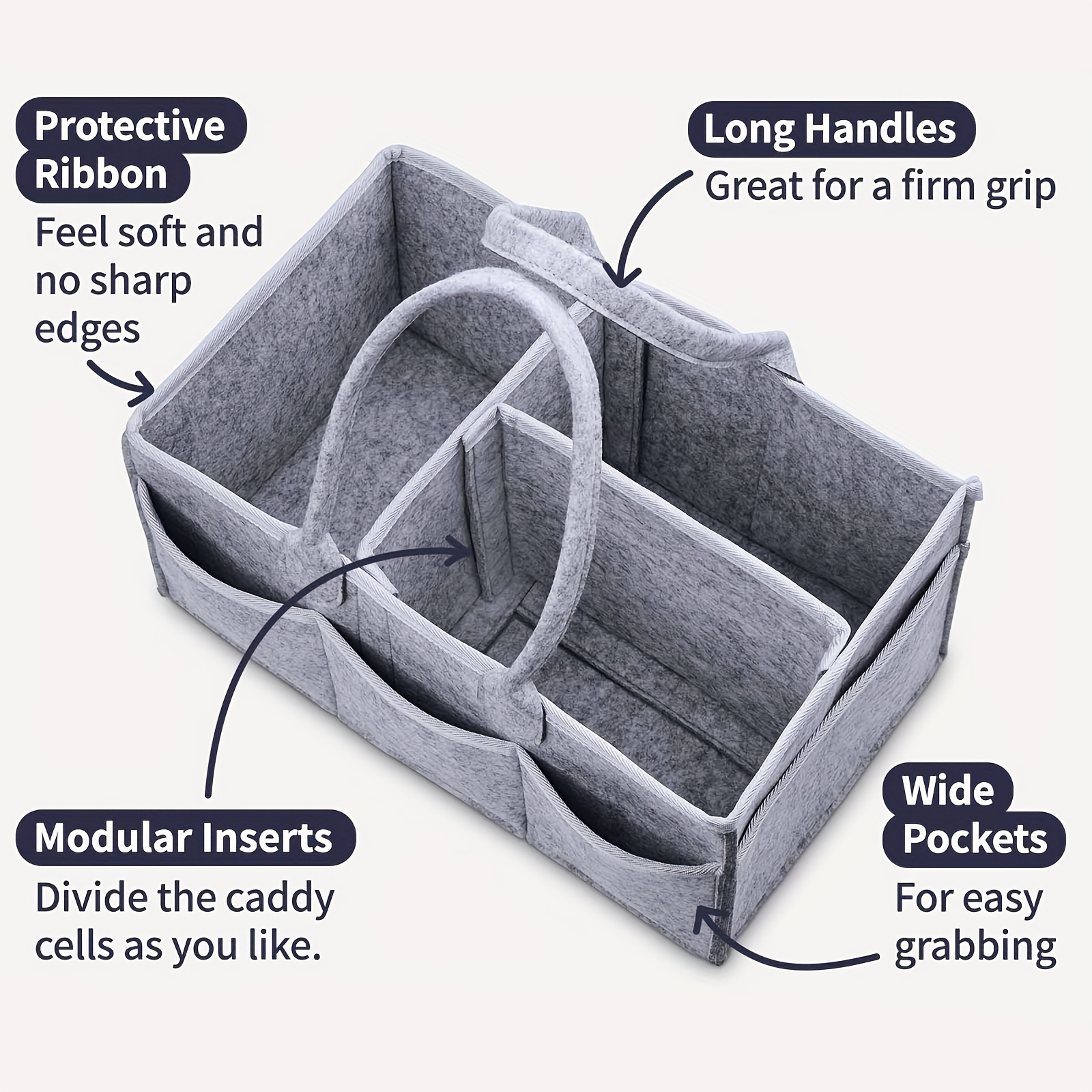 Baby Diaper Caddy Organizer Nursery Basket Set A Baby Basket - Temu