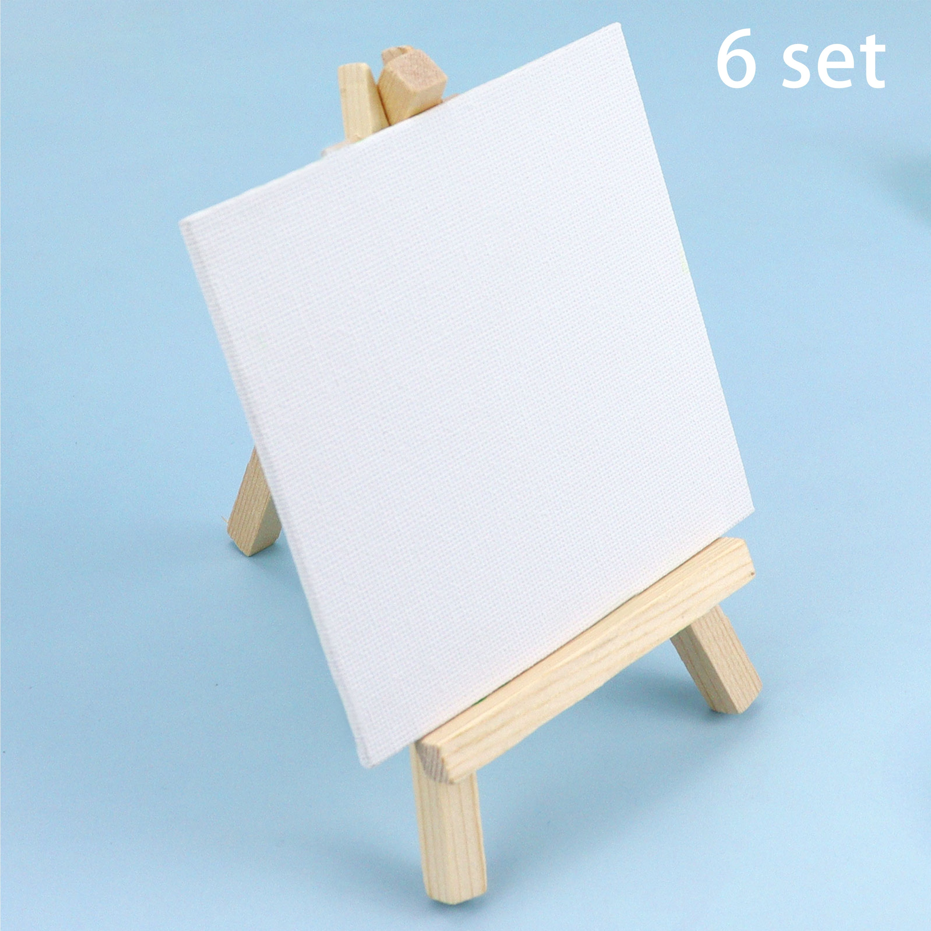 Oil Painting Canvas Set - Blank White Canvas Board With Painting Board  Support - 100% Pure Cotton Art Panel, Suitable For Oil Painting, Acrylic  And Wa