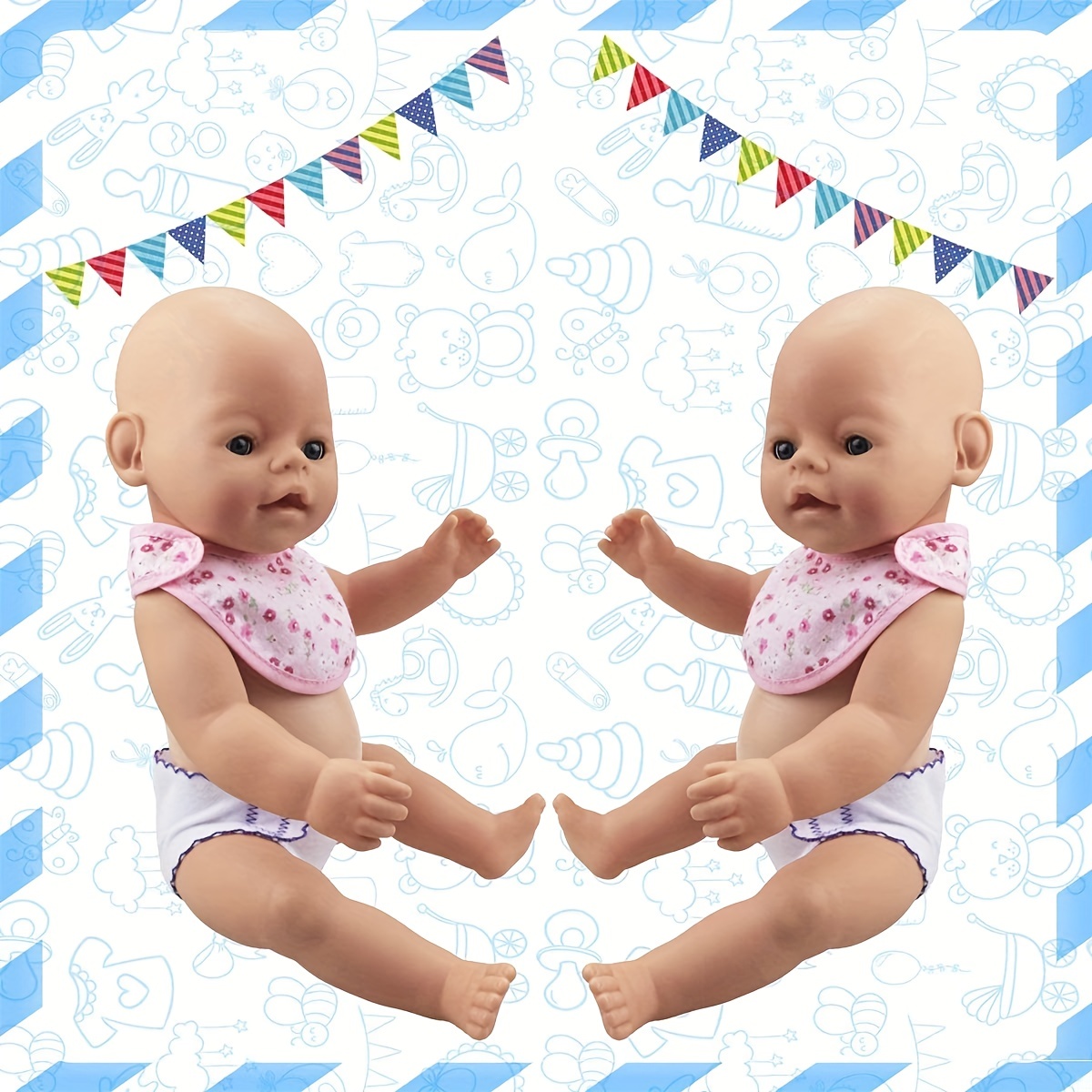 Festive Gift Idea: Doll Diapers Underwear Bibs Baby Dolls - Temu