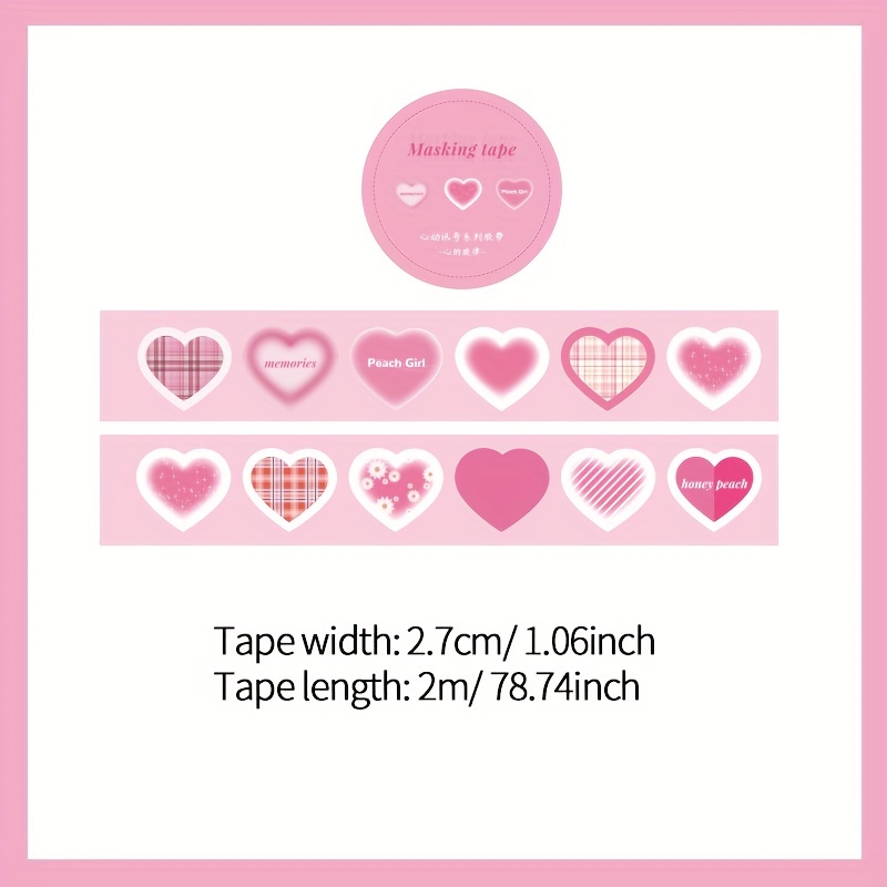 Waterproof Pvc Guka Diy Material Lovely Heart Stickers For