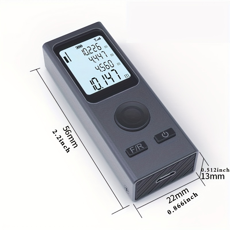 Xmsj Mini télémètre laser 40m 60m Mesure Télémètre infrarouge USB  Rechargeable Portable Handheld Laser Range Finder Tape