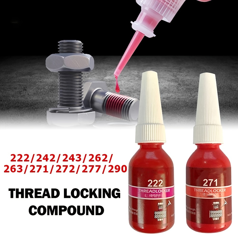 Tohuu Red Lock Tight Universal 277 Screw Glue High Strength Screw Glue  Anaerobic Adhesive Sealing for Screws Bolts Nuts 10ml nearby 