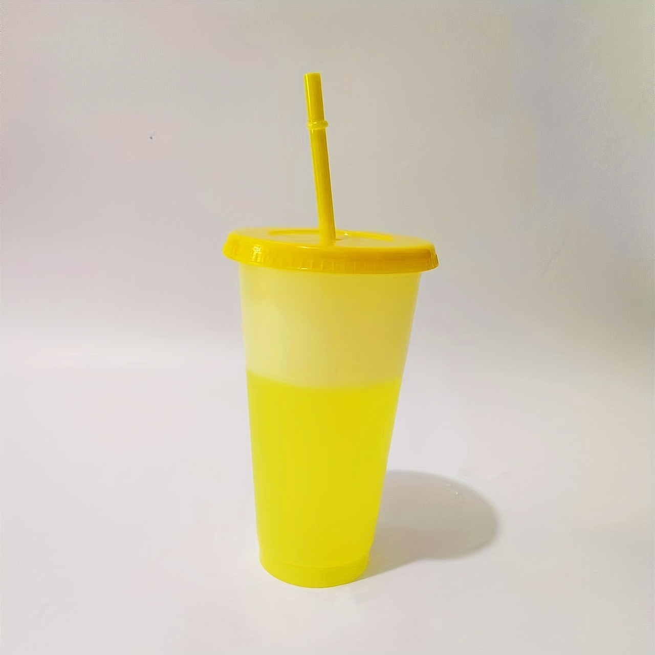 Color Changing Reusable Cups With Lids And Straws - Perfect For Cold Iced  Coffee And Party Water Tumbler - Temu