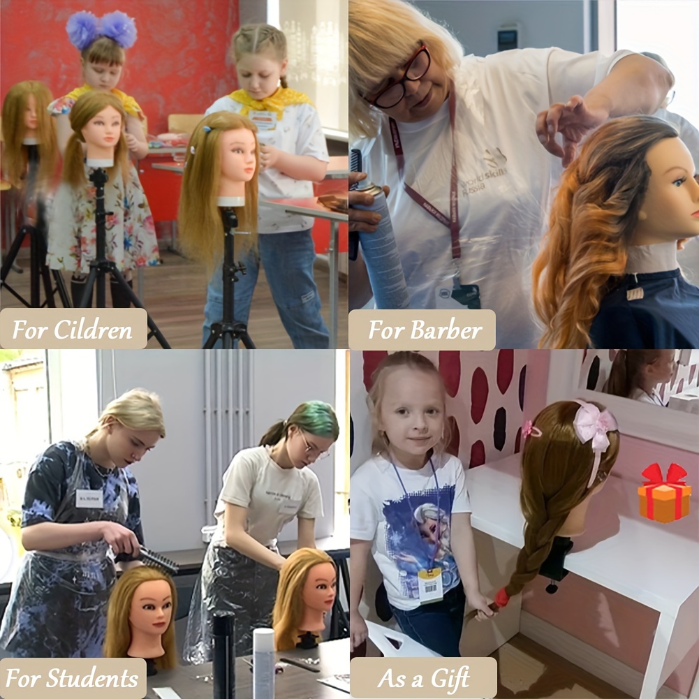 Cartoon Mannequin Head For Hair Training Styling Professional Hairdressing  Cosmetology Dolls Head For Hairstyles