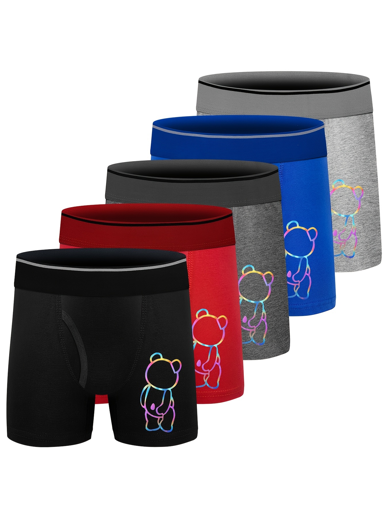 Bear Boys Boxer Briefs Underwear Soft Comfortable Breathable - Temu United  Arab Emirates