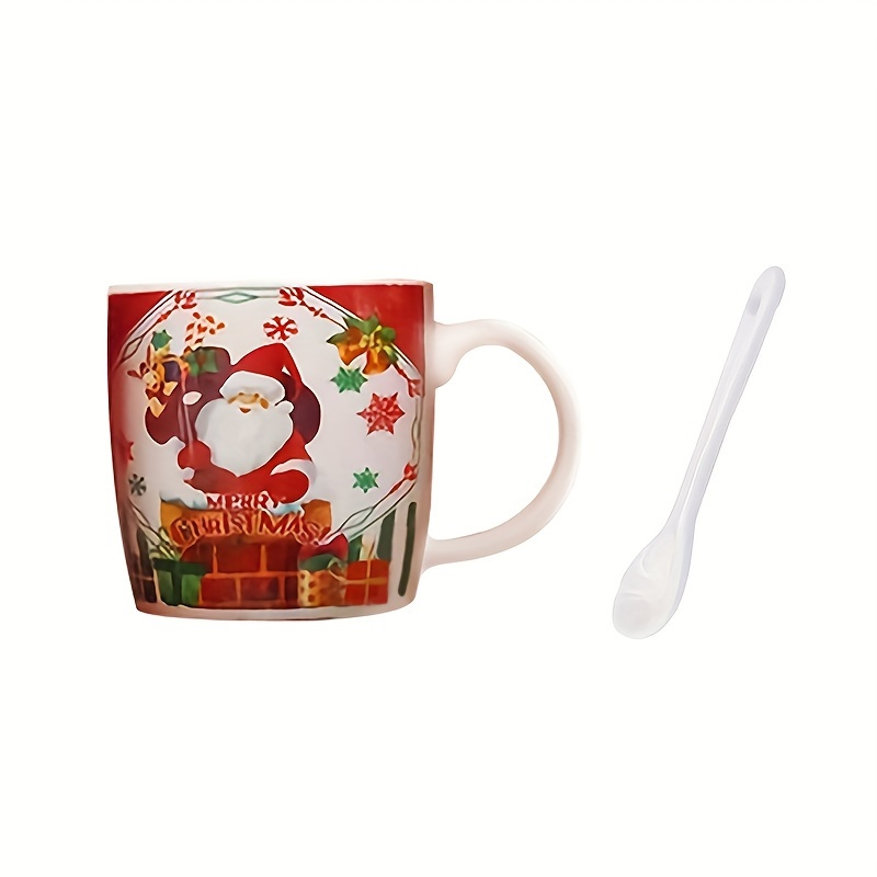 Santa Claus Glass Coffee Mug, Santa Claus Mugs