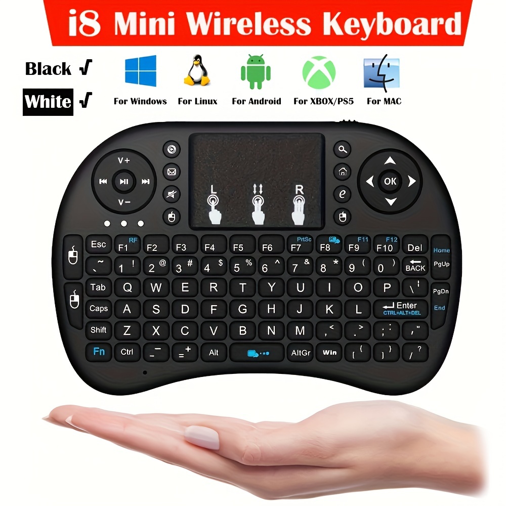  Teclado Bluetooth ultrafino portátil mini teclado inalámbrico  recargable para Apple iPad iPhone Samsung Tablet Teléfono Smartphone iOS  Android Windows (7 pulgadas negro) : Electrónica