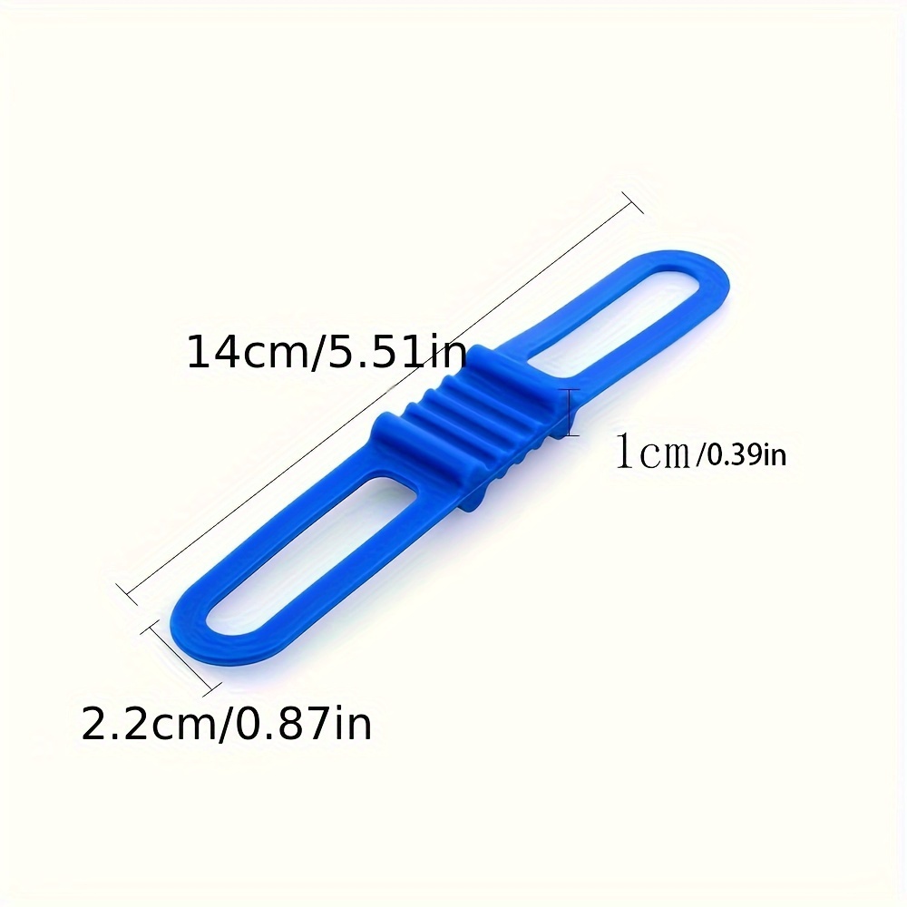 SIYINGSAERY 20 PCS Bande en Silicone pour Vélo Sangle Attache Velo