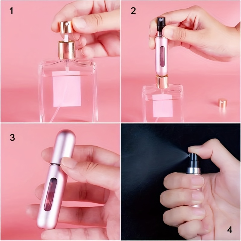  Perfume Travel Refillable Spray Bottles Small - 6Pcs