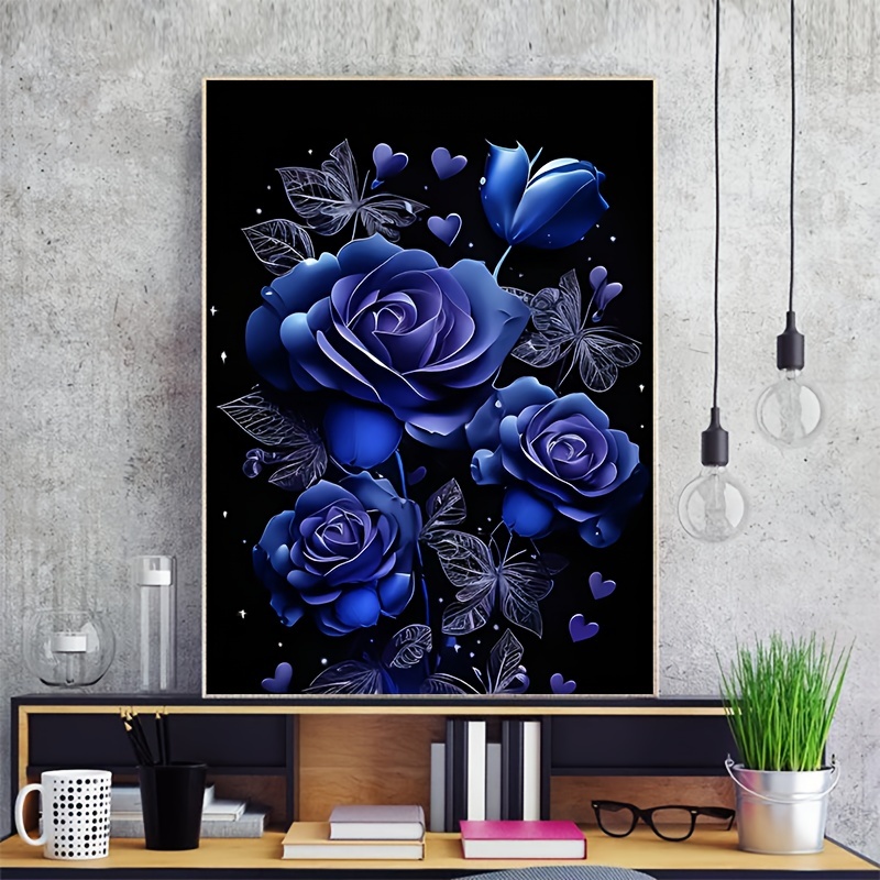 5d Diy Diamond Painting Kit Fantasy Roses Picture Full Round - Temu