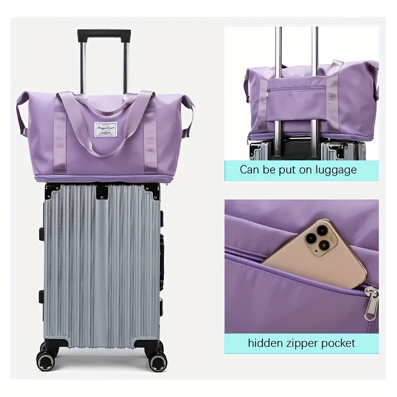 Travel Folding Large capacity Luggage Bag Yoga Women Dry Wet - Temu