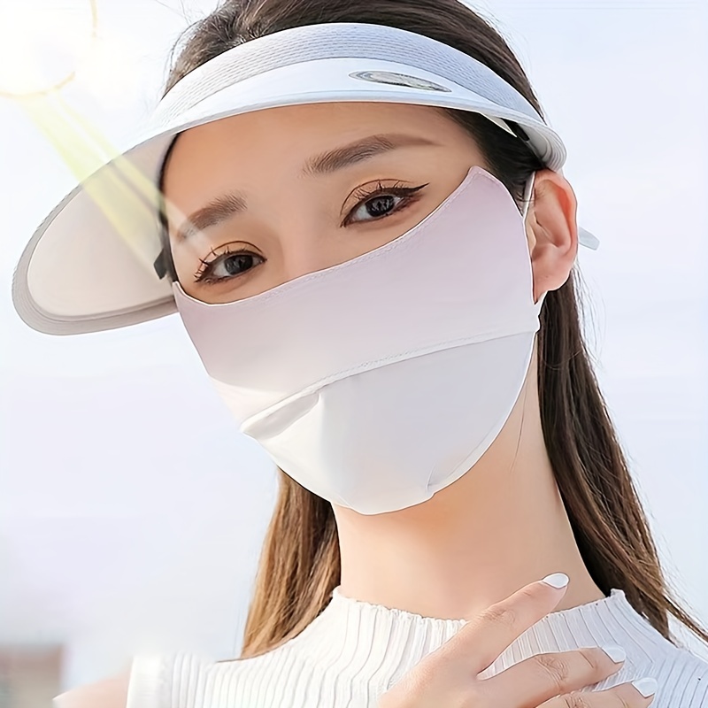 Sunscreen Sunshade Protection Face Mask Uv Protection Mask - Temu