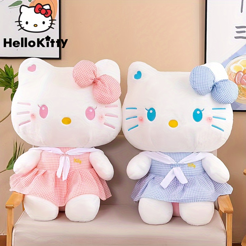 Big Size Sanrio Hello Kitty Peluche Plush Toy Hello Kitty Pillow Doll  Stuffed Animal Plushies Home Decoration Children Girl Gift