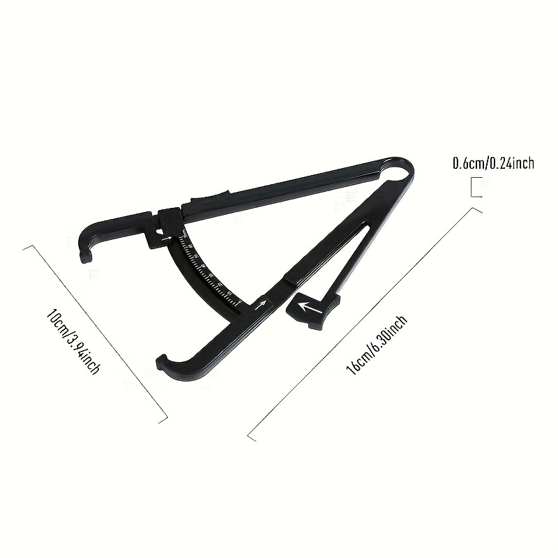 Body Fat Caliper, Fat Measure Clipper Combo with Body Fat Percentage Measure  Chart 