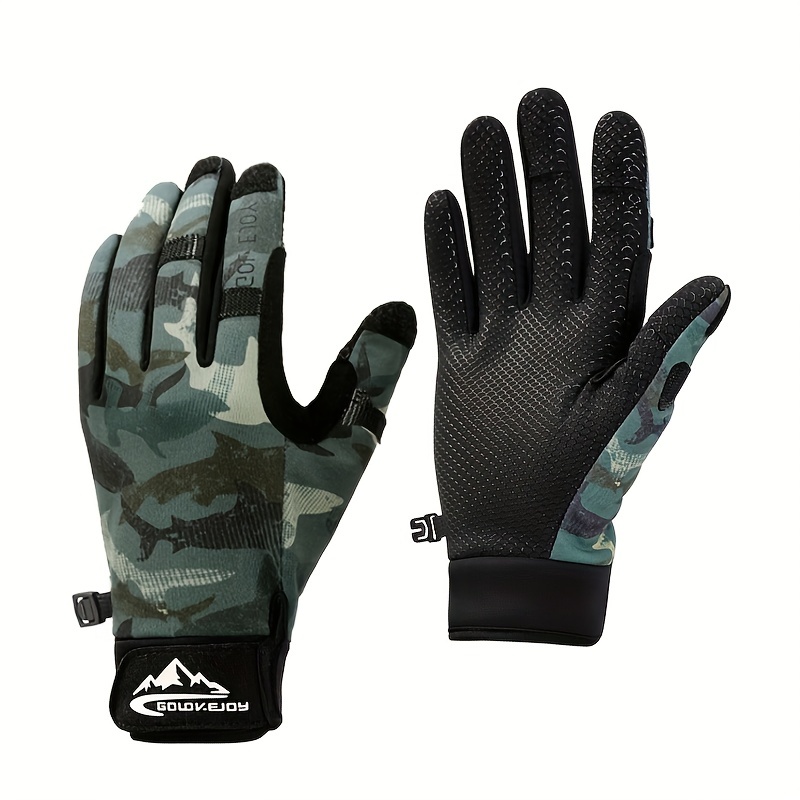 Fingers Convertible Anti Skid Gloves Fishing Hiking Camping - Temu
