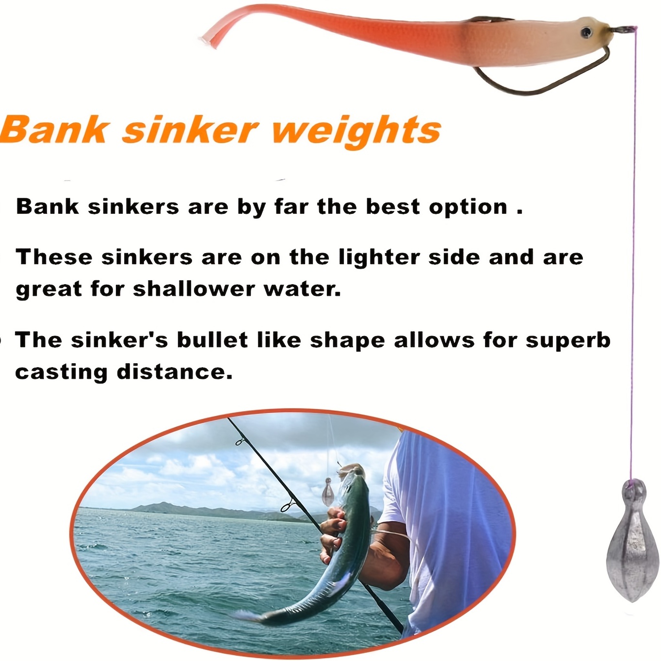 Glimin 44 Pieces Fishing Weights Sinker Kit Rig Fishing Weights Sinker  Weights Bank Sinker Saltwater Fishing Sinkers Bass Fishing Casting in 1 Oz, 2  Oz, 3 Oz, 4 Oz, 5 Oz, 6
