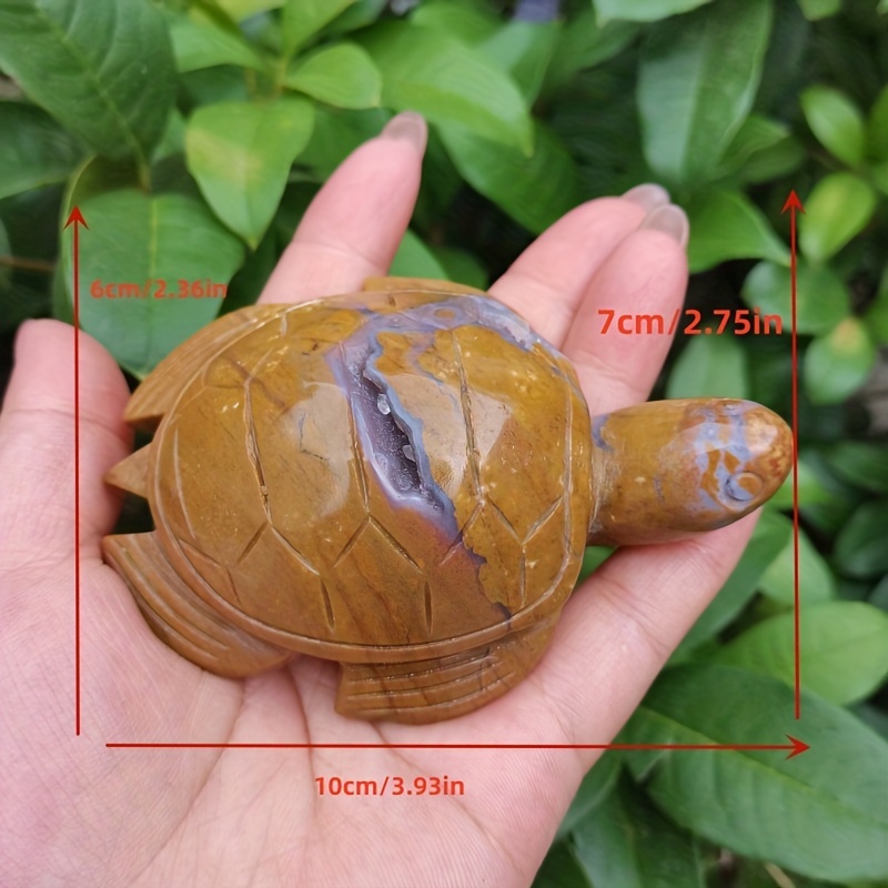 Mini Crystal Carving Turtle Ornament for Decoration
