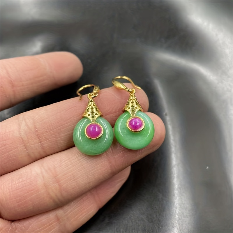 Green on sale fashion earrings