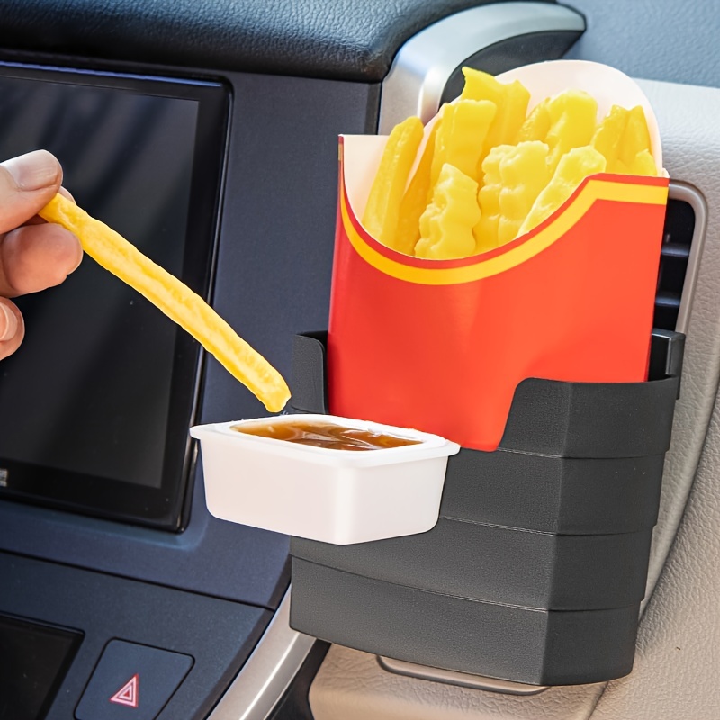 You can buy McDonald's car sauce holders so you can dip your chips