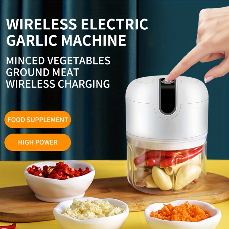 Electric Garlic Chopper Cooking Machine Onion Chopper Usb - Temu