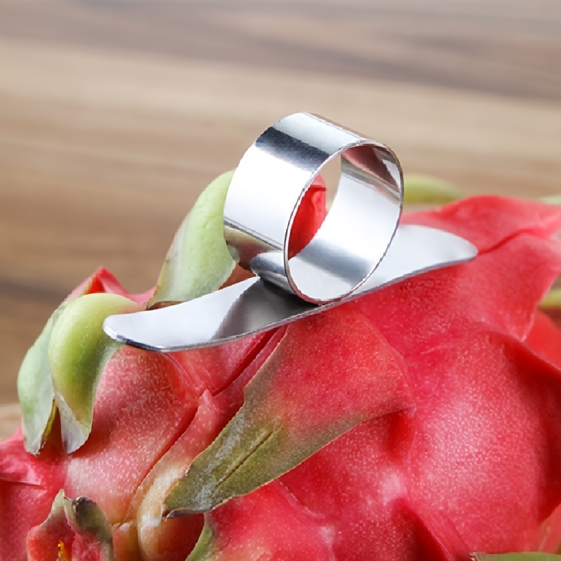 Finger Ring Peeler, Stainless Steel Finger Ring Finger Knife, Kitchen  Portable Opener, Open Fire Dragon Fruit, Open Grapefruit, Peel Pomegranate,  Peeling Artifact, Simple And Not Hurt Hands - Temu