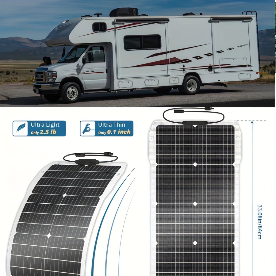 Cargador Batería Solar 12v Panel Solar Flexible Controlador - Temu