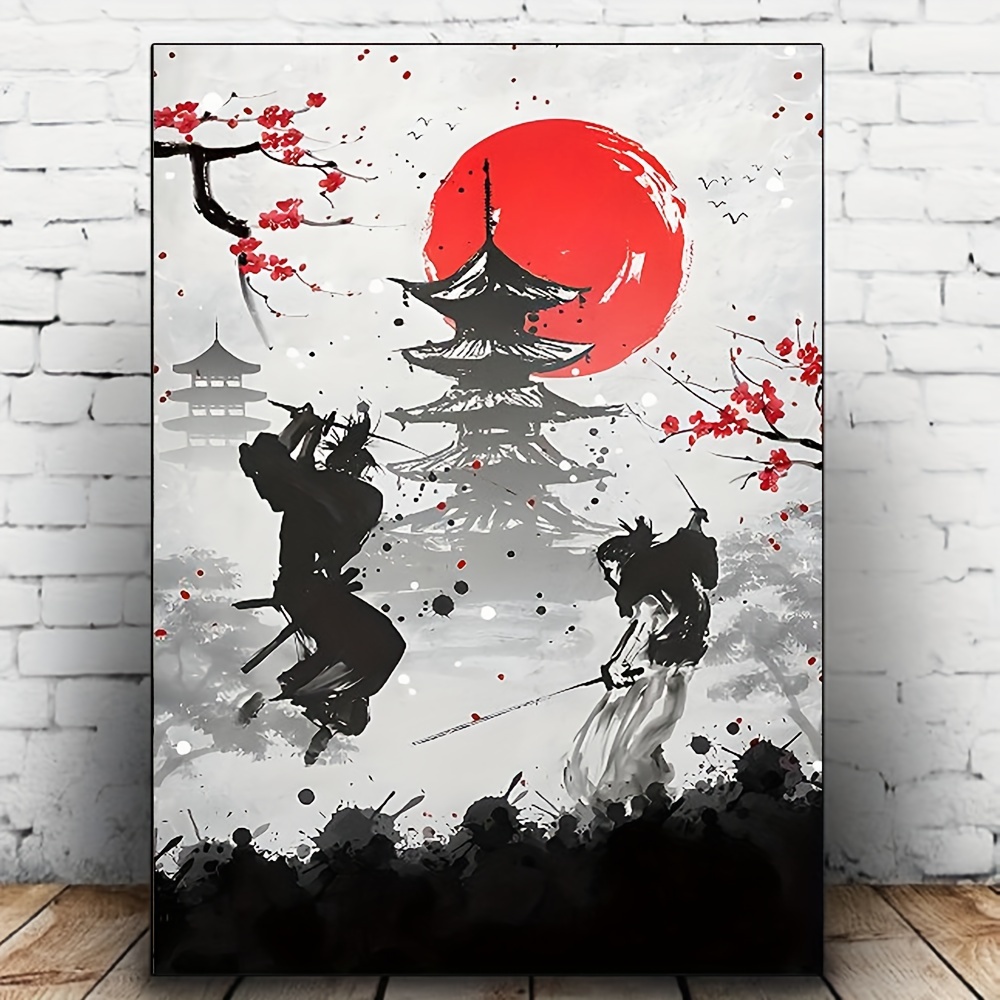 1 pc Peinture d'art mural de style japonais décoration - Temu France