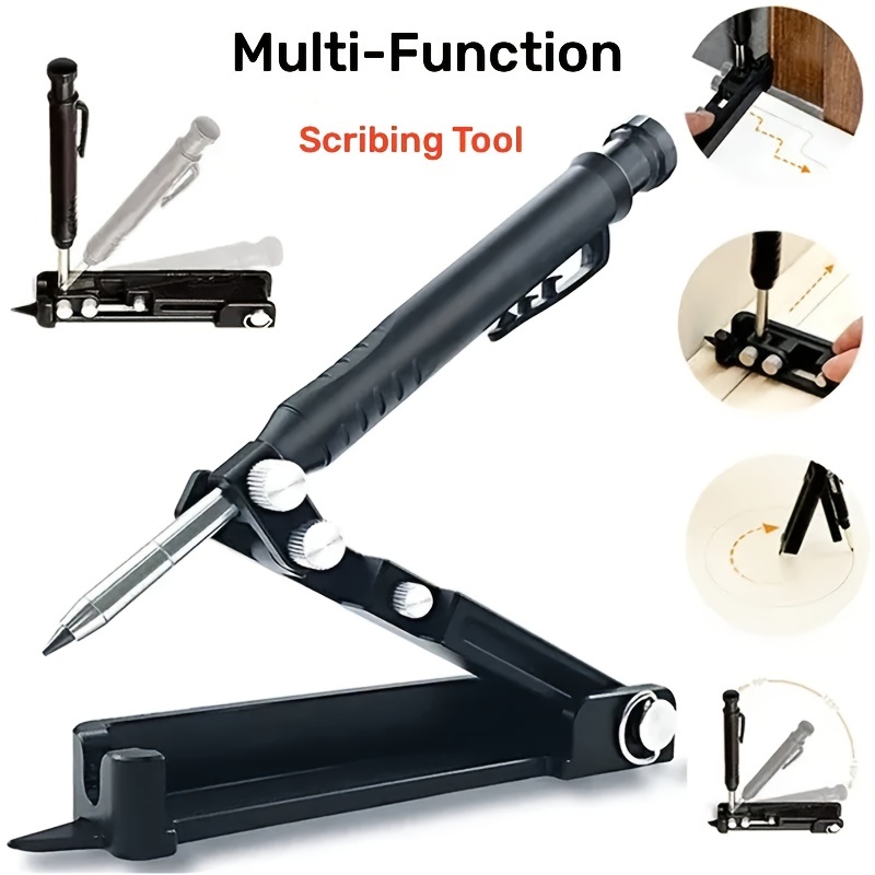 Multi-function Scribing Tool DIY Woodworking Adjustable Plastic/Metal  Profile Scribing Ruler Contour Gauge Scribe Compass Tool