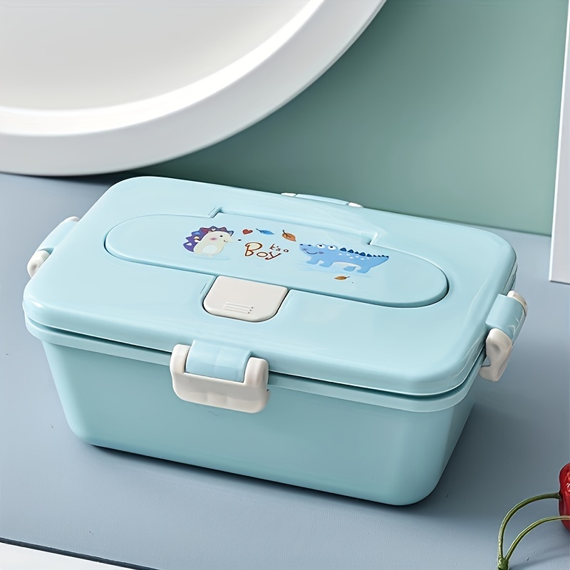 Bento Box, 304 Stainless Steel Portable Cartoon Bento Box, Student Travel  Microwave Oven Heating Leak-proof Insulated Lunch Box With Thermal Bag And  Spoon, For Back To School, School Supplies And Classroom, Kitchen