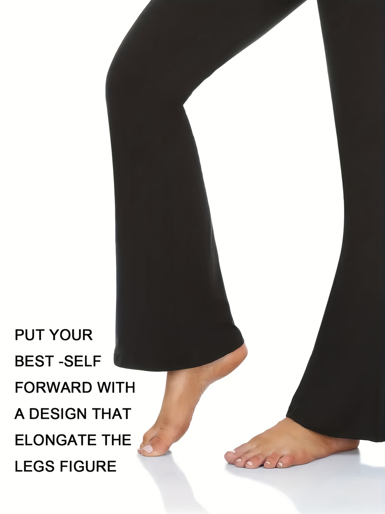 Flare Leggings for Women Crossover Bootcut Yoga Pants High Waisted Tummy  Control Workout Wide Leg Flared Leggings Trousers : : Clothing