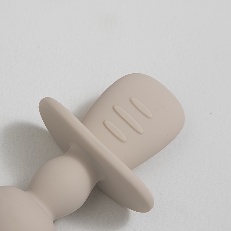 2pcs Baby Training Fork Spoon Set Soft Silicone BPA Learning Tableware