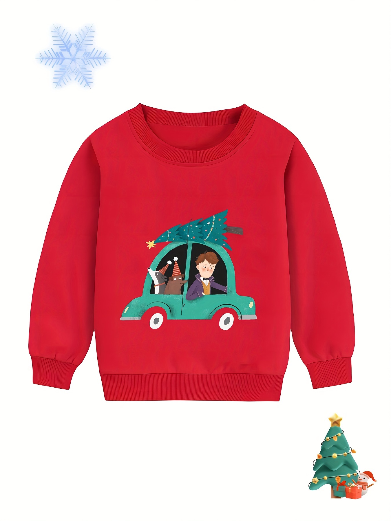 Camiseta de Navidad para Niña y Niño Roja con Muñeco de Nieve – Jerseys  Navideños