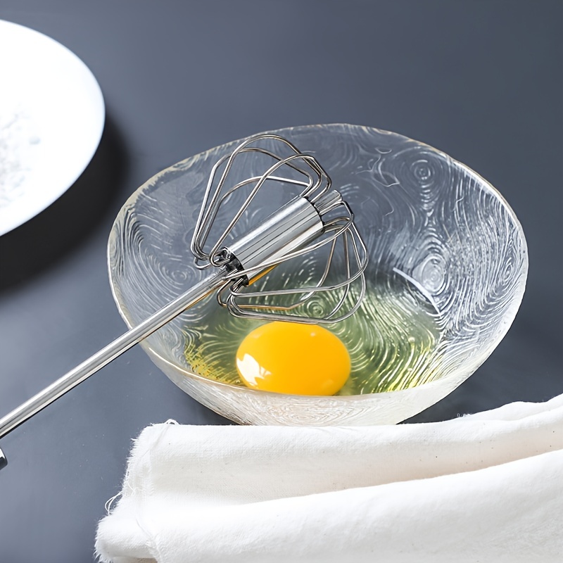 Batidor de huevos semiautomático a presión Manual, herramientas de cocina