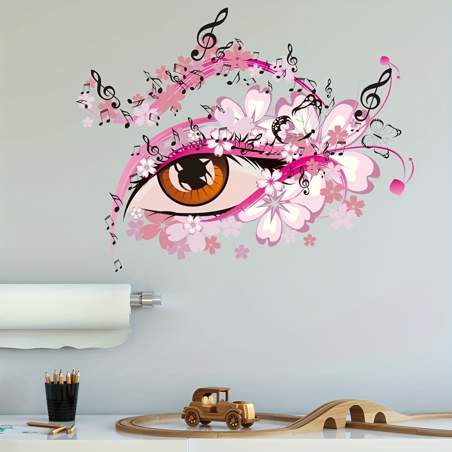 Adesivi murali occhi e farfalle adesivi murali rimovibili - Temu Switzerland