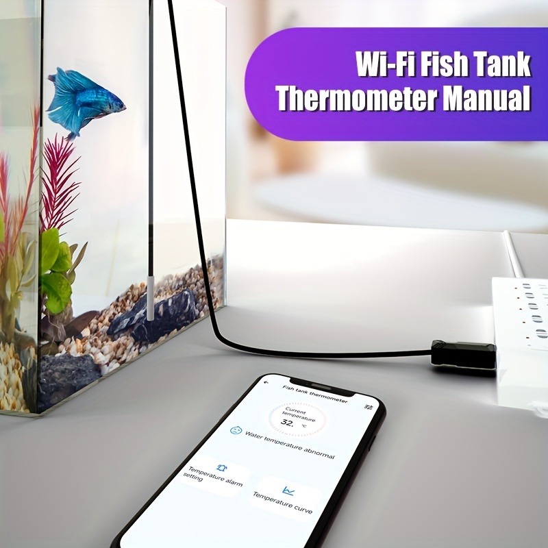 Thermometer, Embedded Waterproof Probe Thermometer, Thermometer For Fish  Tank, Refrigerator, Refrigeration Garage, Air Conditioning, Indoor And  Outdoor, Insulated Box Thermometer, Large Screen For Easy Operation,  Kitchen Gadgets - Temu