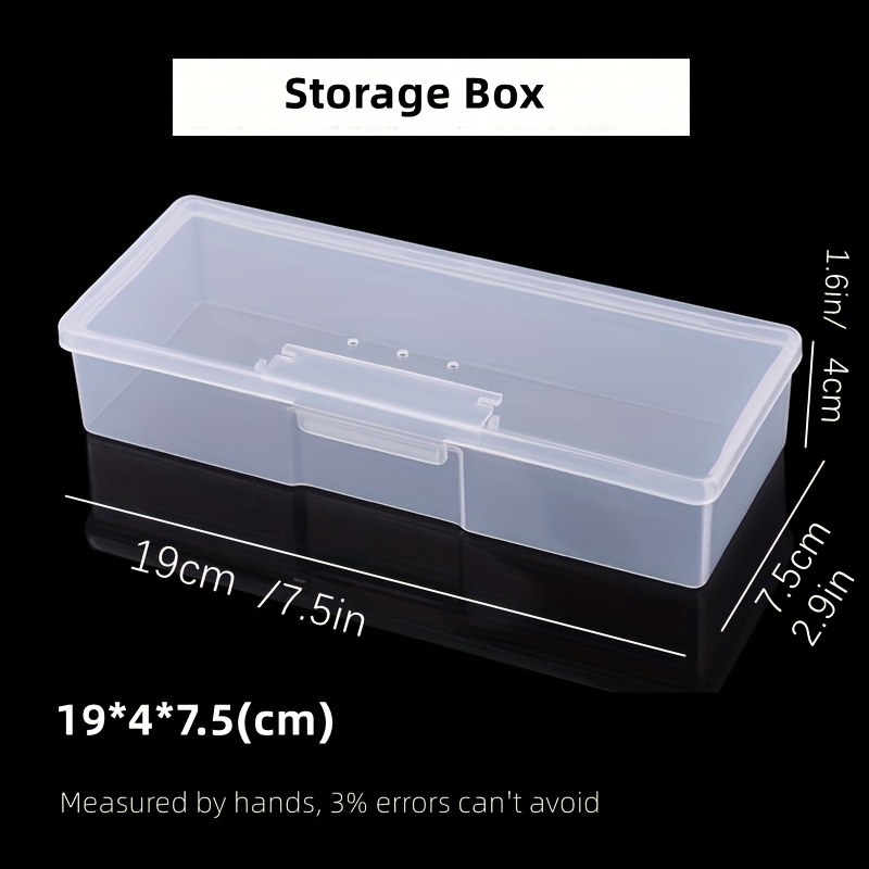Transparent Storage Box for Nail Art Tools