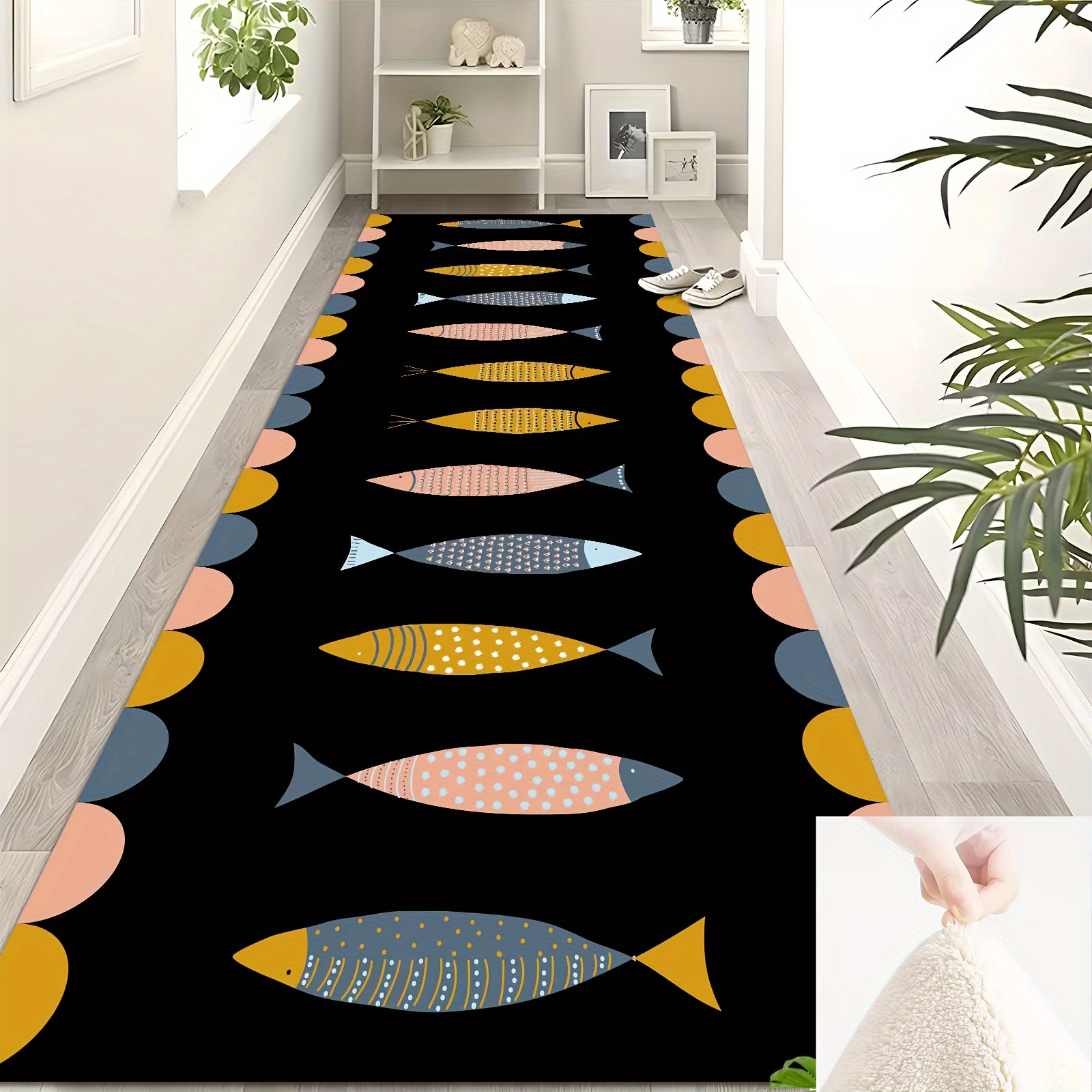  Alfombra antideslizante para piscina con ondas de agua azul  brillante, abstracto, para interiores y exteriores, sala de estar,  dormitorio, habitación de los niños, alfombra de corredor, decoración del  hogar, tapete de