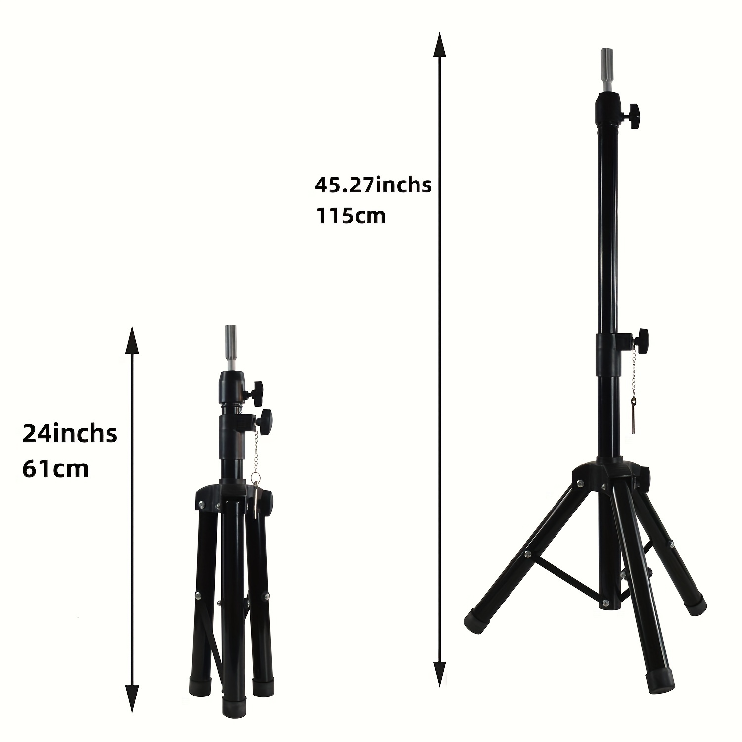 150Cm Black Wig Stand Tripod Adjustale Wig Tripod Wig Stand Mannequin Head  For Wig Head Stand For Making Wig Tete De Perruque - AliExpress