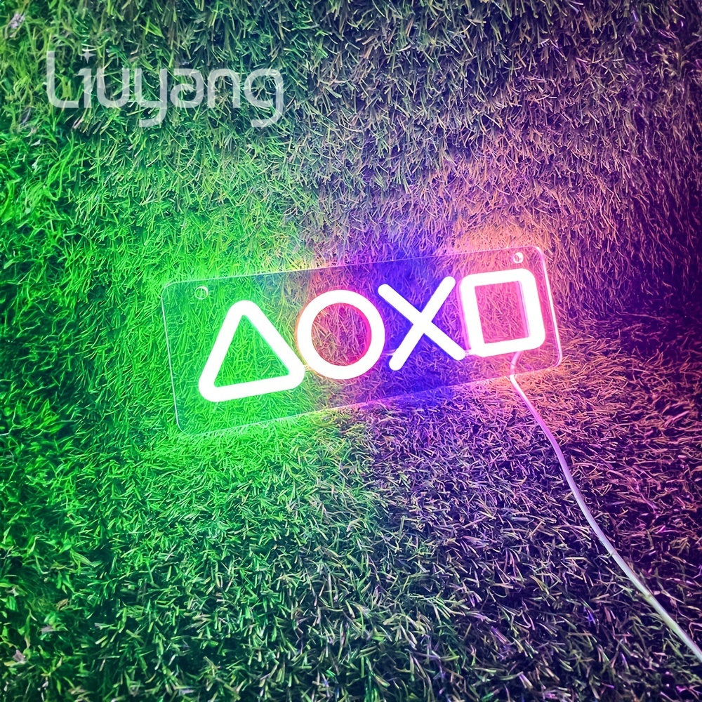 Icon Gaming Ps4 Neon Sign Playstation Light for Bedroom Decor Light Led  Room Bar Party Christmas Gamer Gifts Gaming Accessories