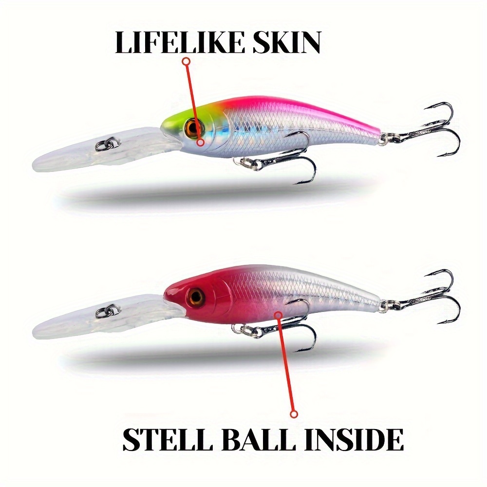 Sinking Minnow Fishing Lure Artificial Hard Bait Crank - Temu Canada