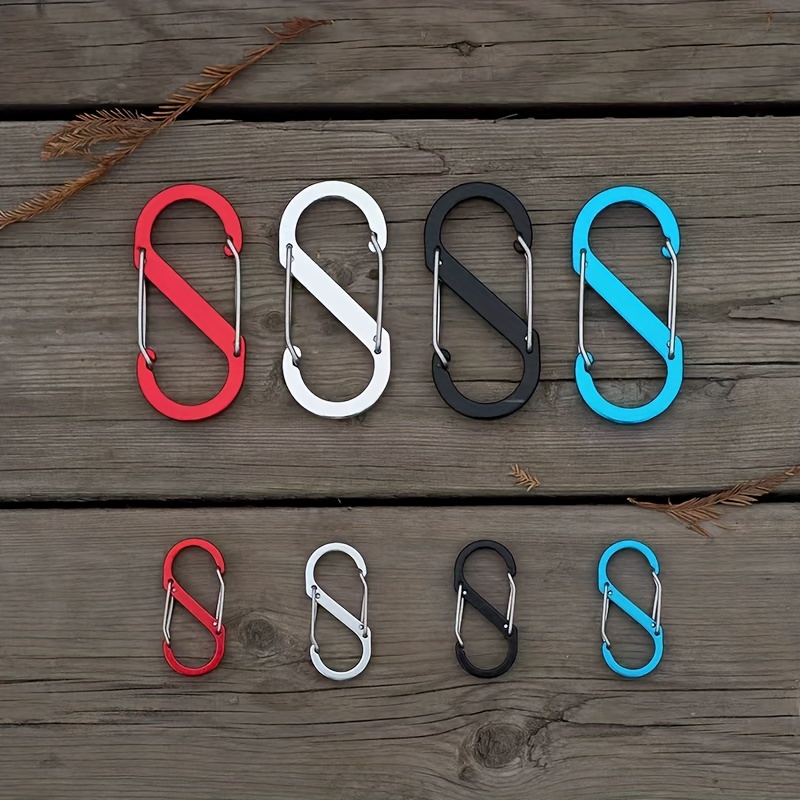 Durable Aluminum S-Shaped Carabiner for Outdoor Use