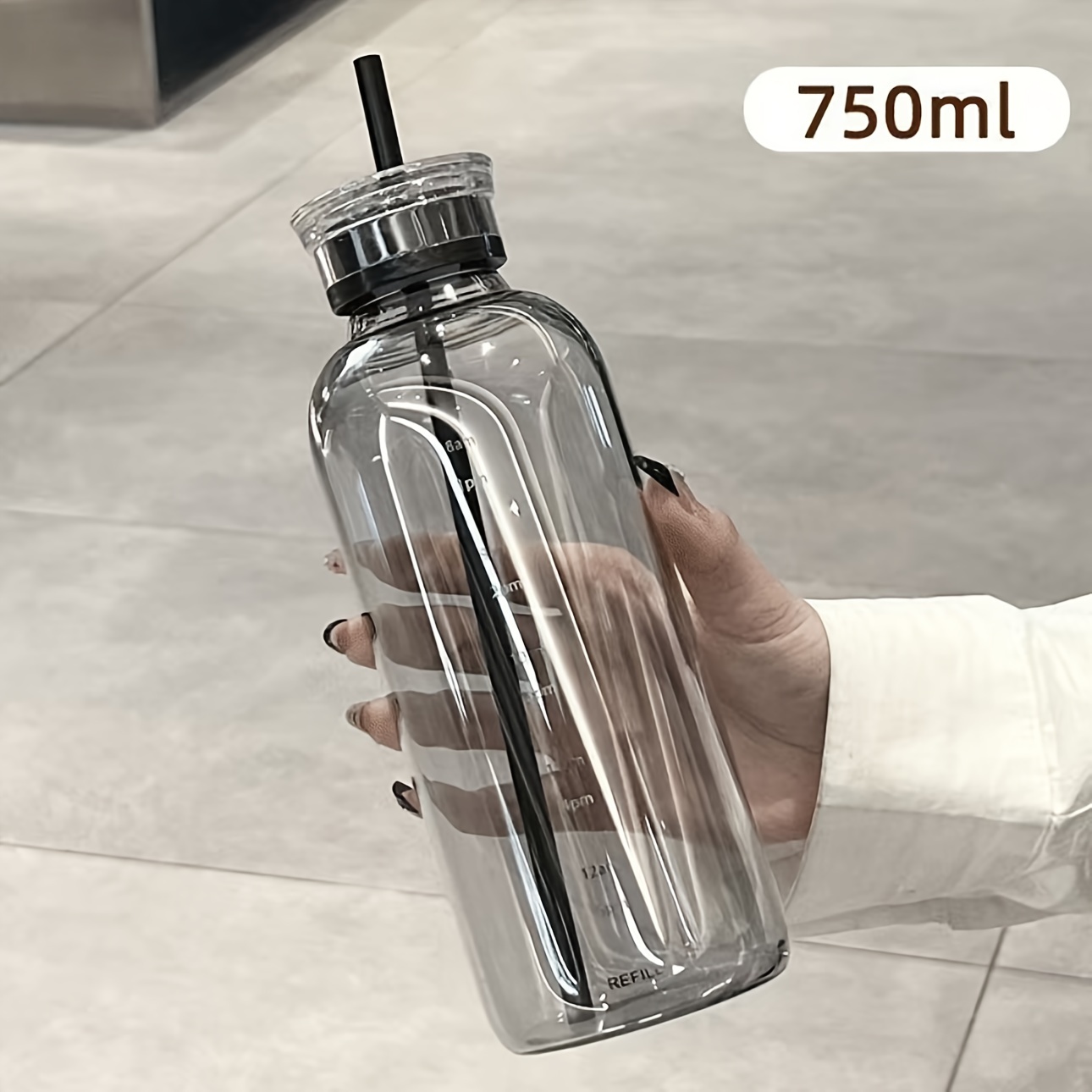 BPA-Free Straw-Top Bottle 12oz