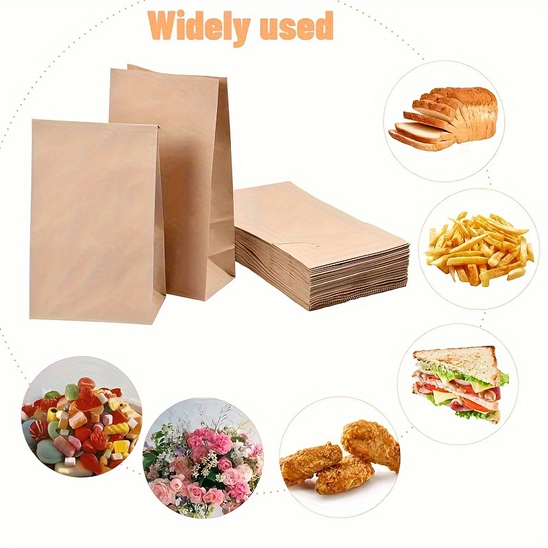 Kraft Paper Bag Oil proof Thickened Storage Bag Large Paper - Temu